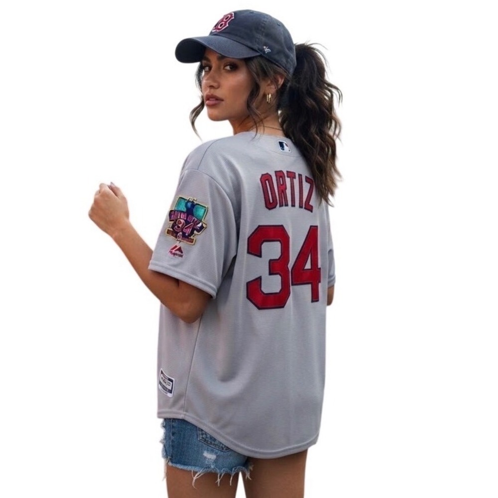 Boston Red Sox Baseball Jersey David Ortiz #34 Final Season Majestic Men's Large